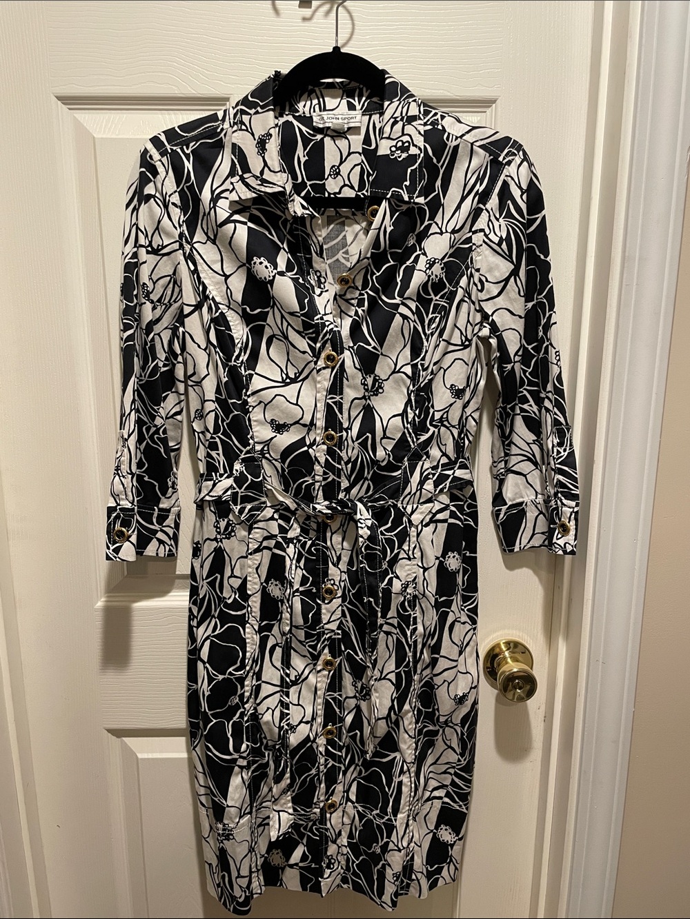 St. John Sport cotton shirt dress
